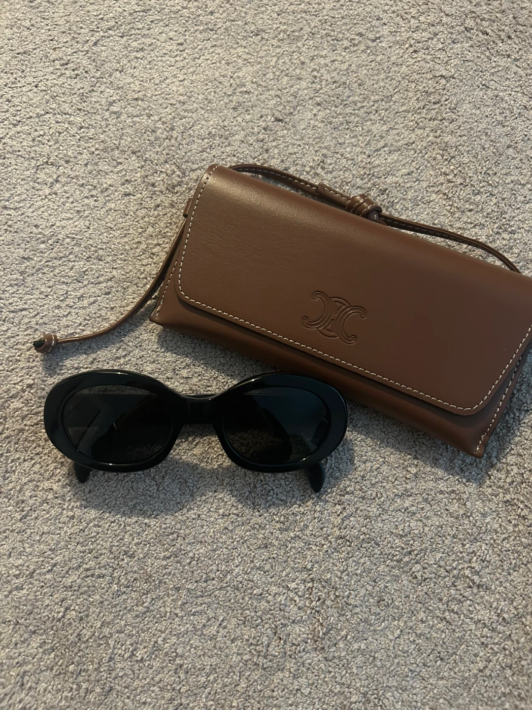 CELINE Oval Sunglasses Black - photo 2