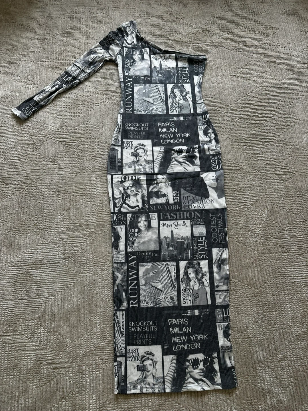 Fashion Nova News Paper Dress