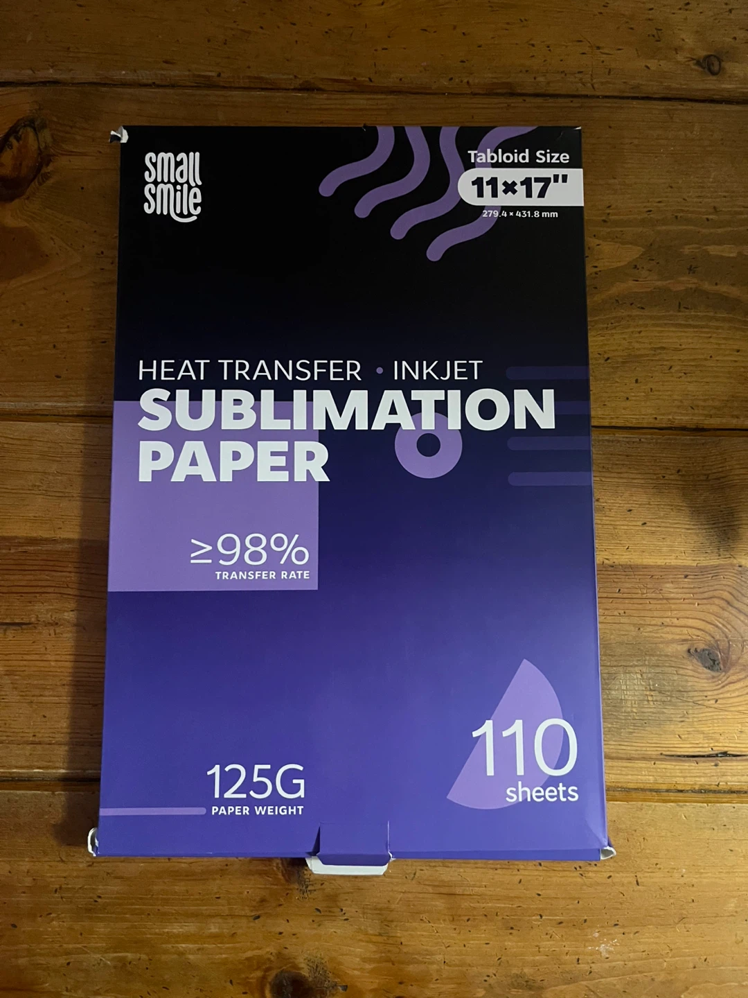 Premium Sublimation Paper 11x17 Inch, 110 Sheets 125G