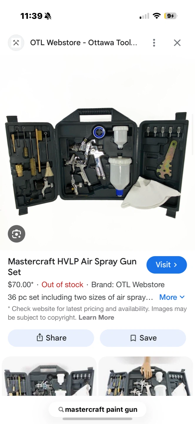 Mastercraft HVLP Air Spray Gun Set - 36 pc - photo 3