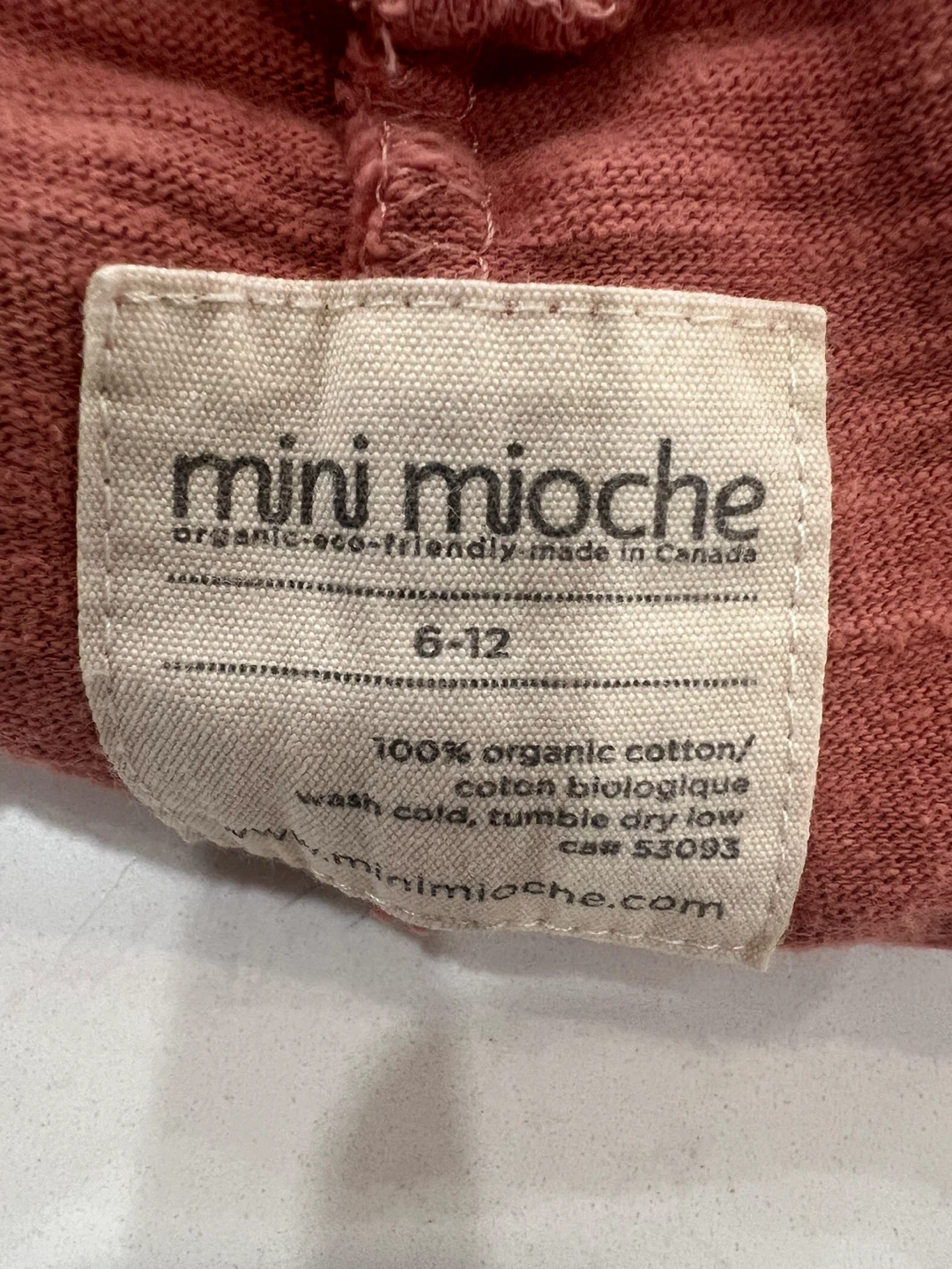 Mini Mioche Organic Cotton Shorts -  6-12 Months - Rose Colour - photo 3