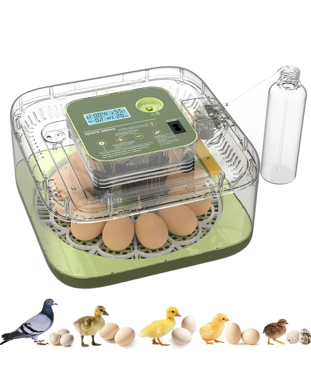 Egg Incubator with Humidity Control – Complete Easy-to-Use Kit