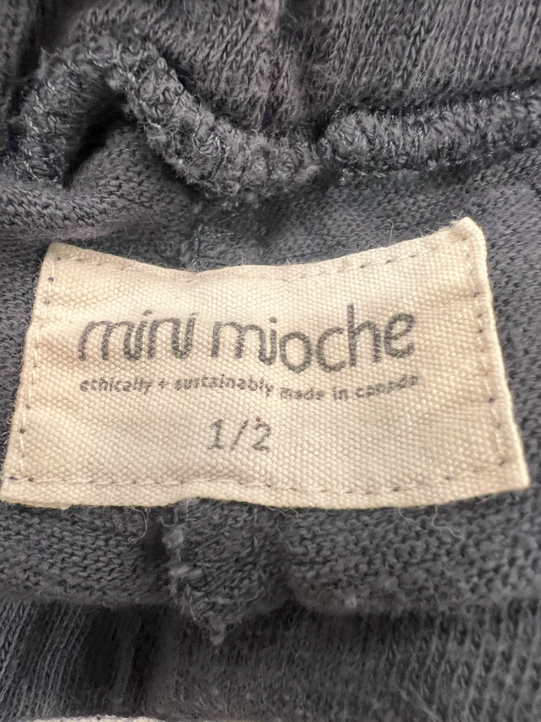 Mini Mioche Organic Shorts Size 1/2 Blue - photo 3