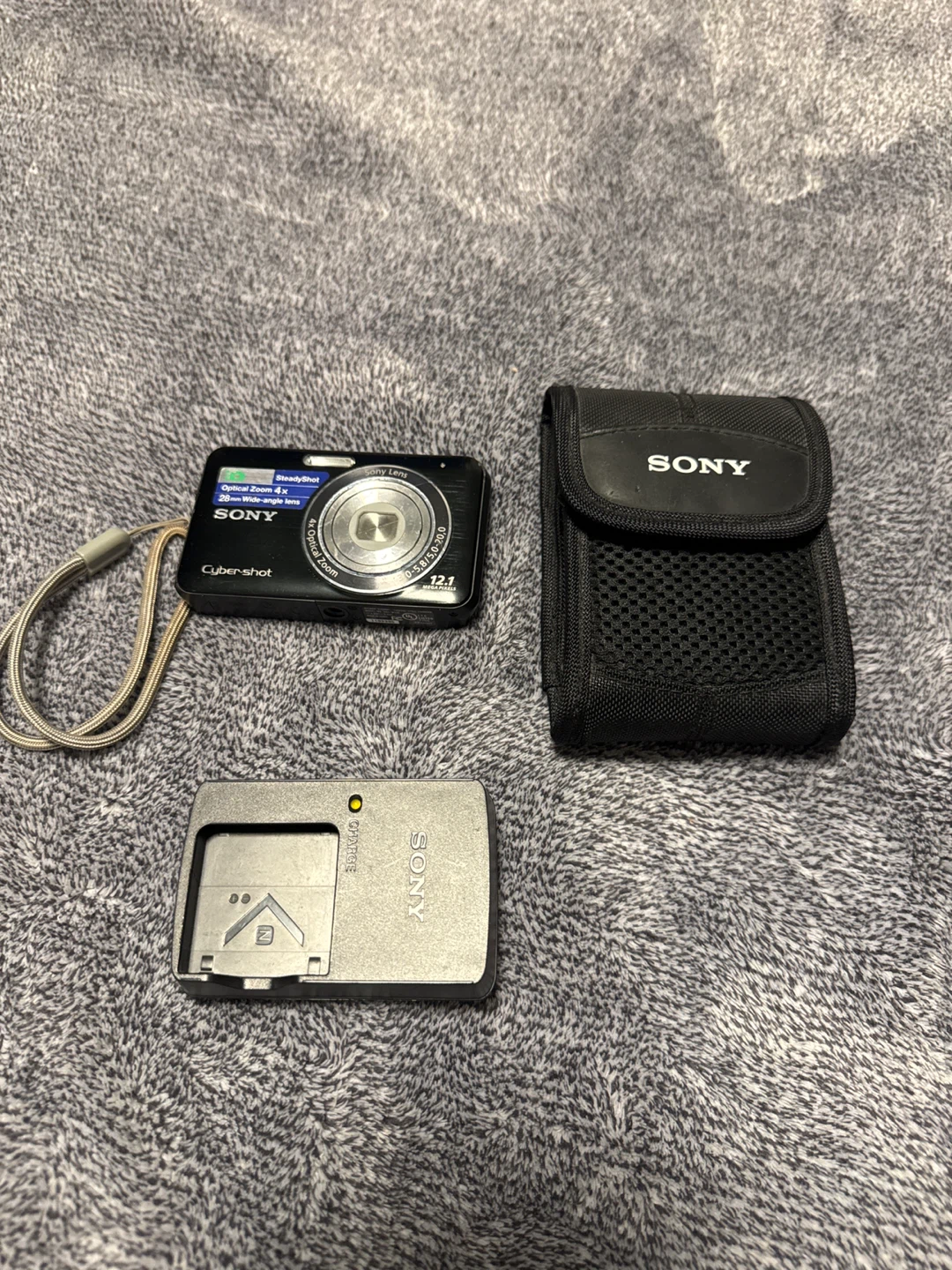 Sony Cyber-shot Digital Camera with Case and Charger