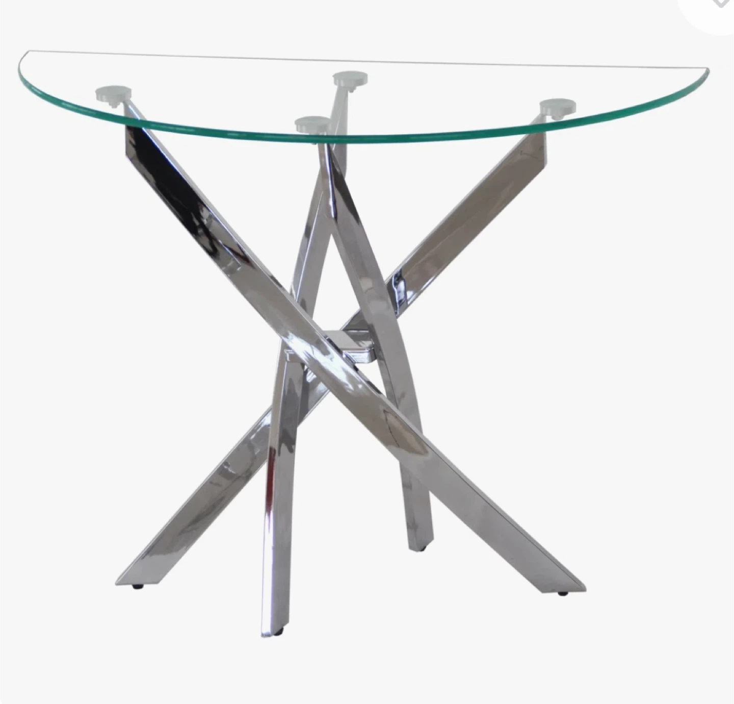 Glass Top Console Table - photo 2
