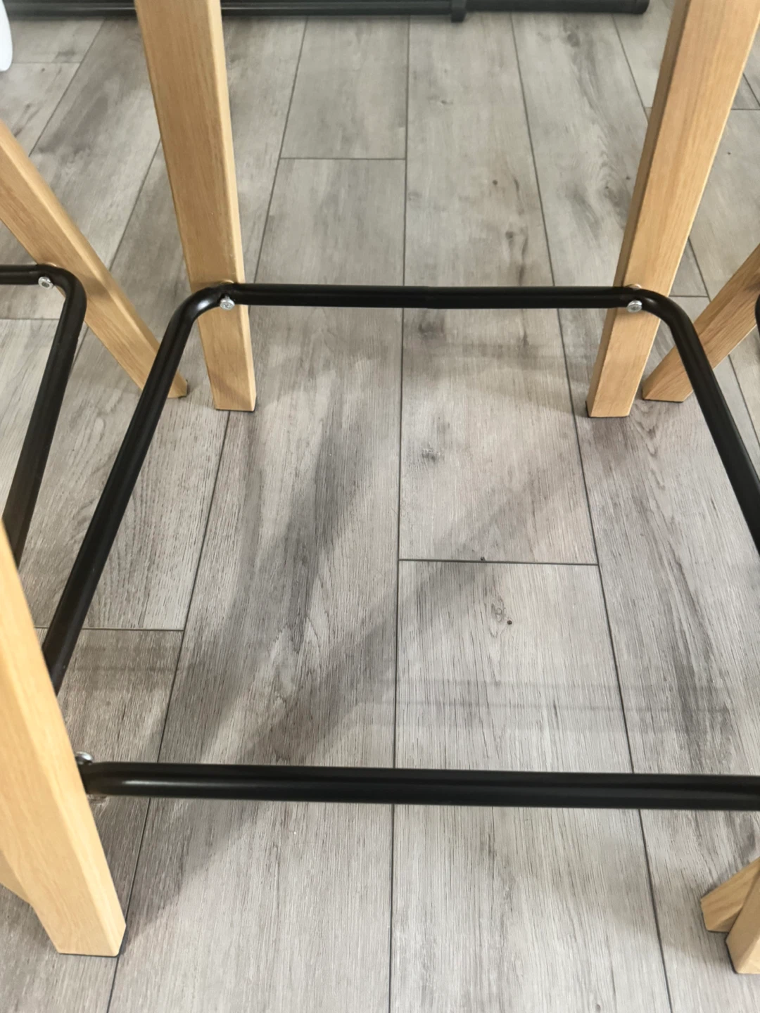 Set of 4 Black Bar Stools