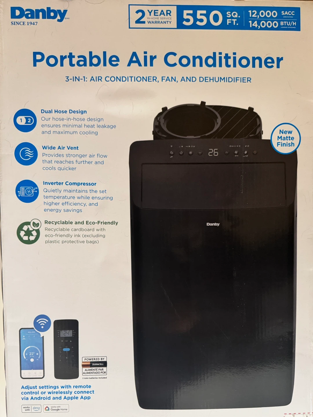 Danby 12,000 BTU SACC Portable Air Conditioner