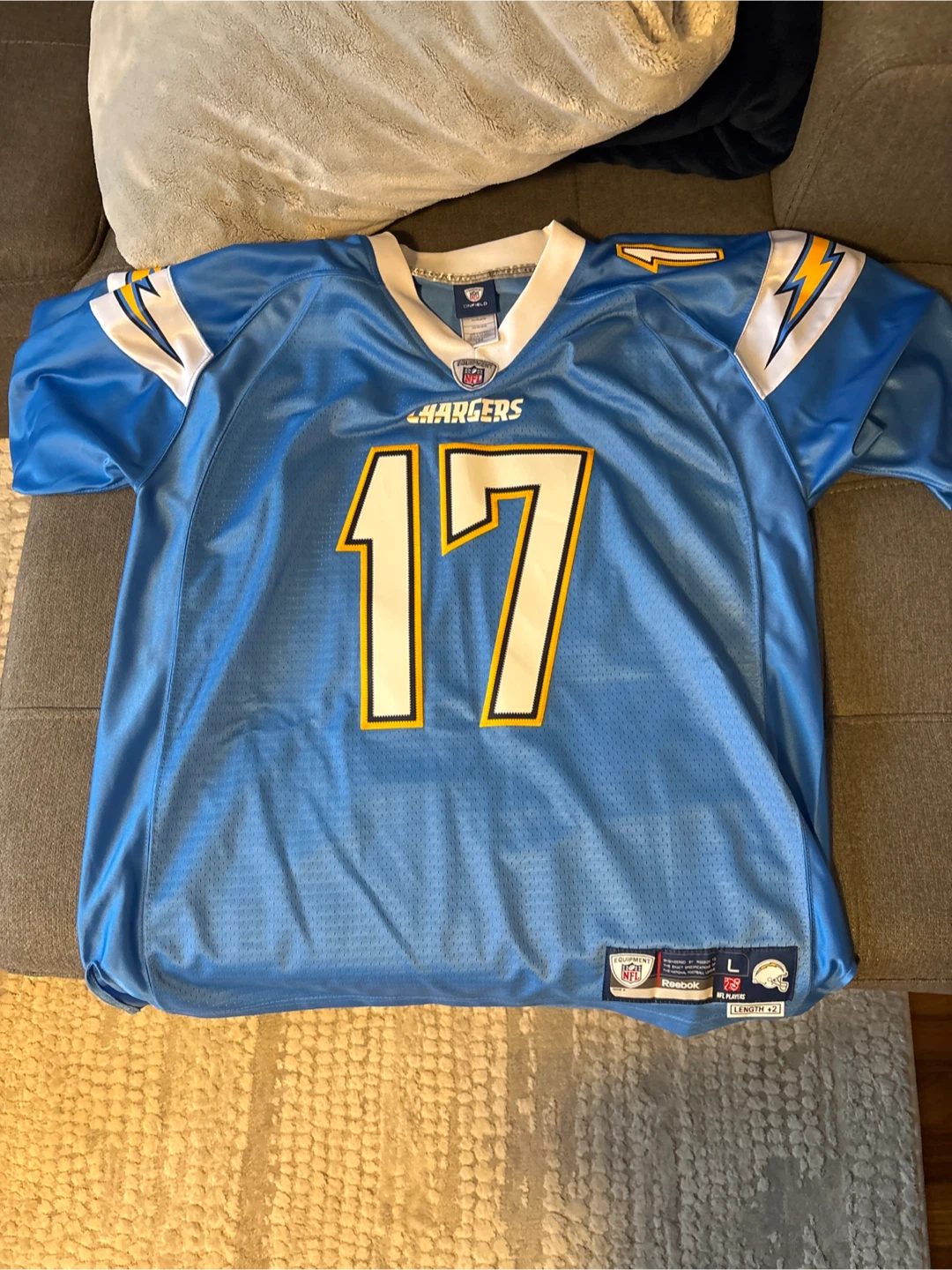 Philip Rivers Los Angeles Chargers NFL Jersey Size L
