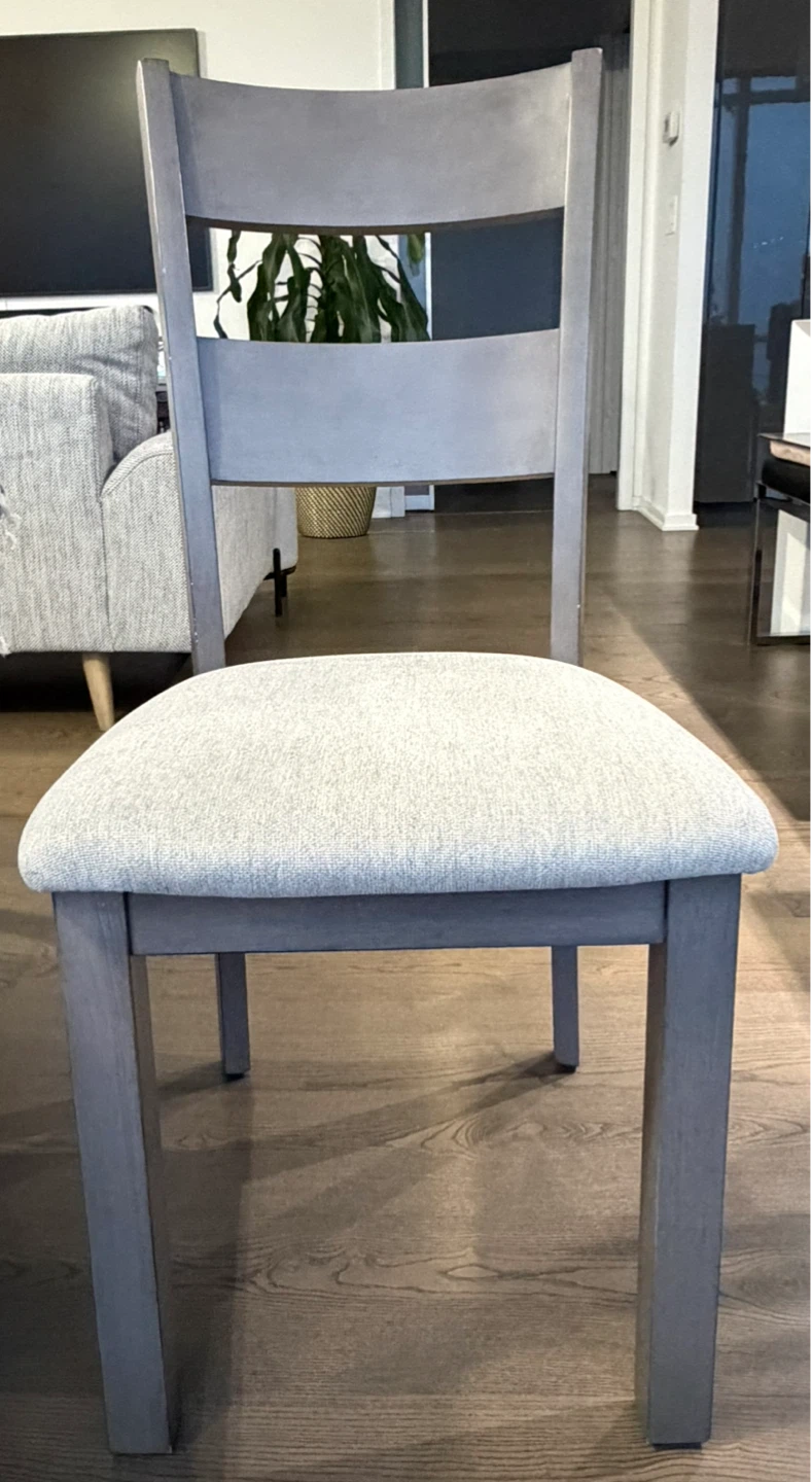 Grey Upholstered Dining Chairs (Set of 4) - photo 3