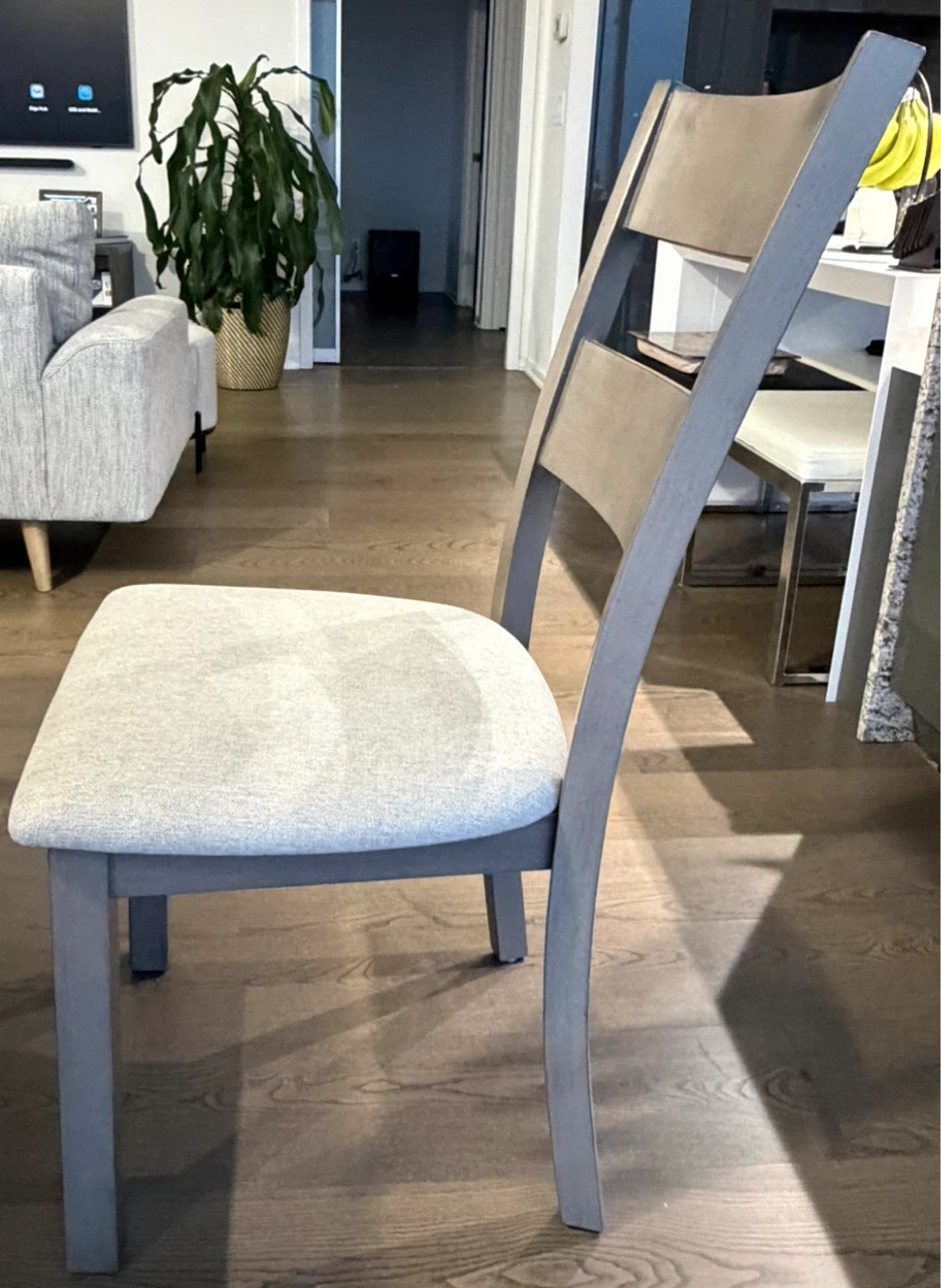 Grey Upholstered Dining Chairs (Set of 4) - photo 4
