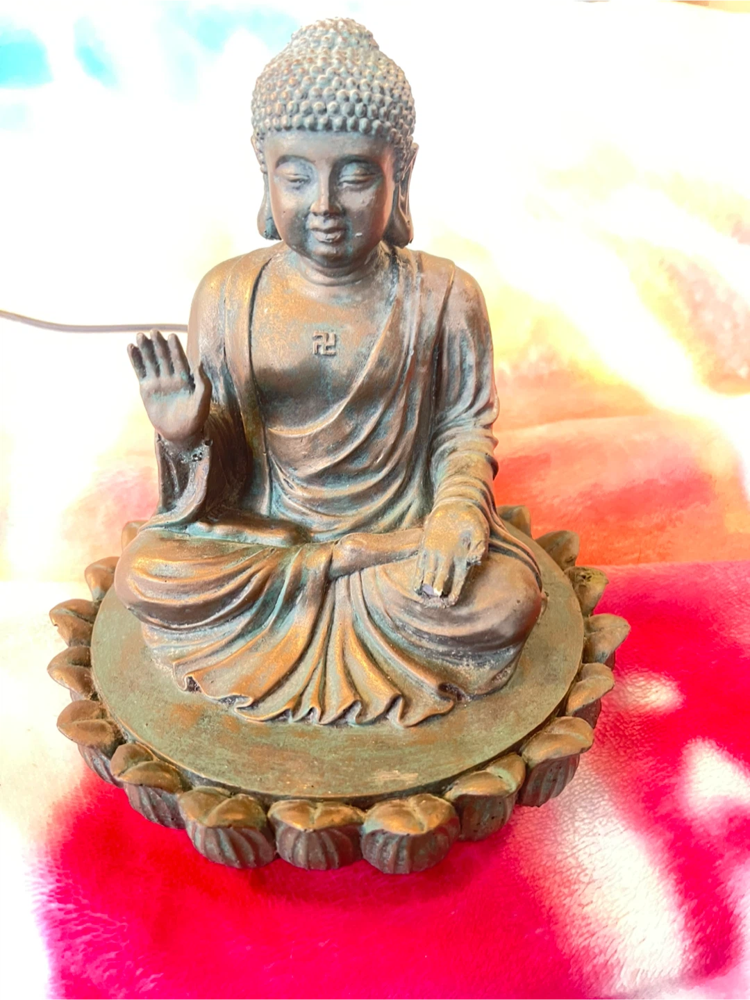55 gal aquarium tank with stand and led Buddha decor! - photo 2
