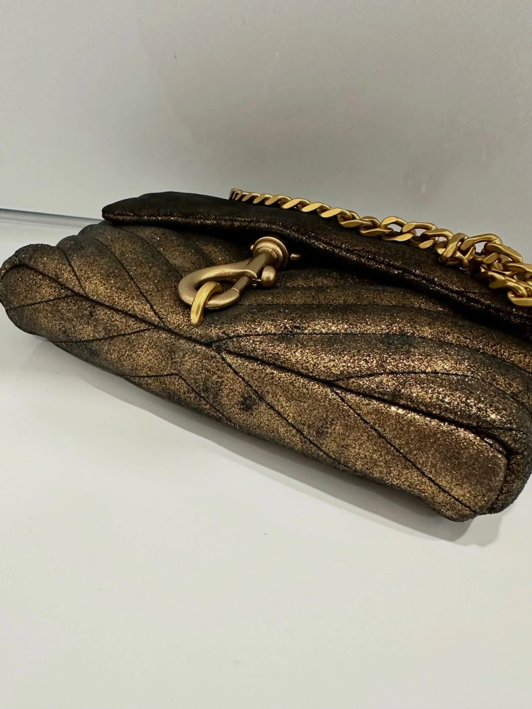 Rebecca Minkoff Edie Date Night Gold Crossbody - photo 5