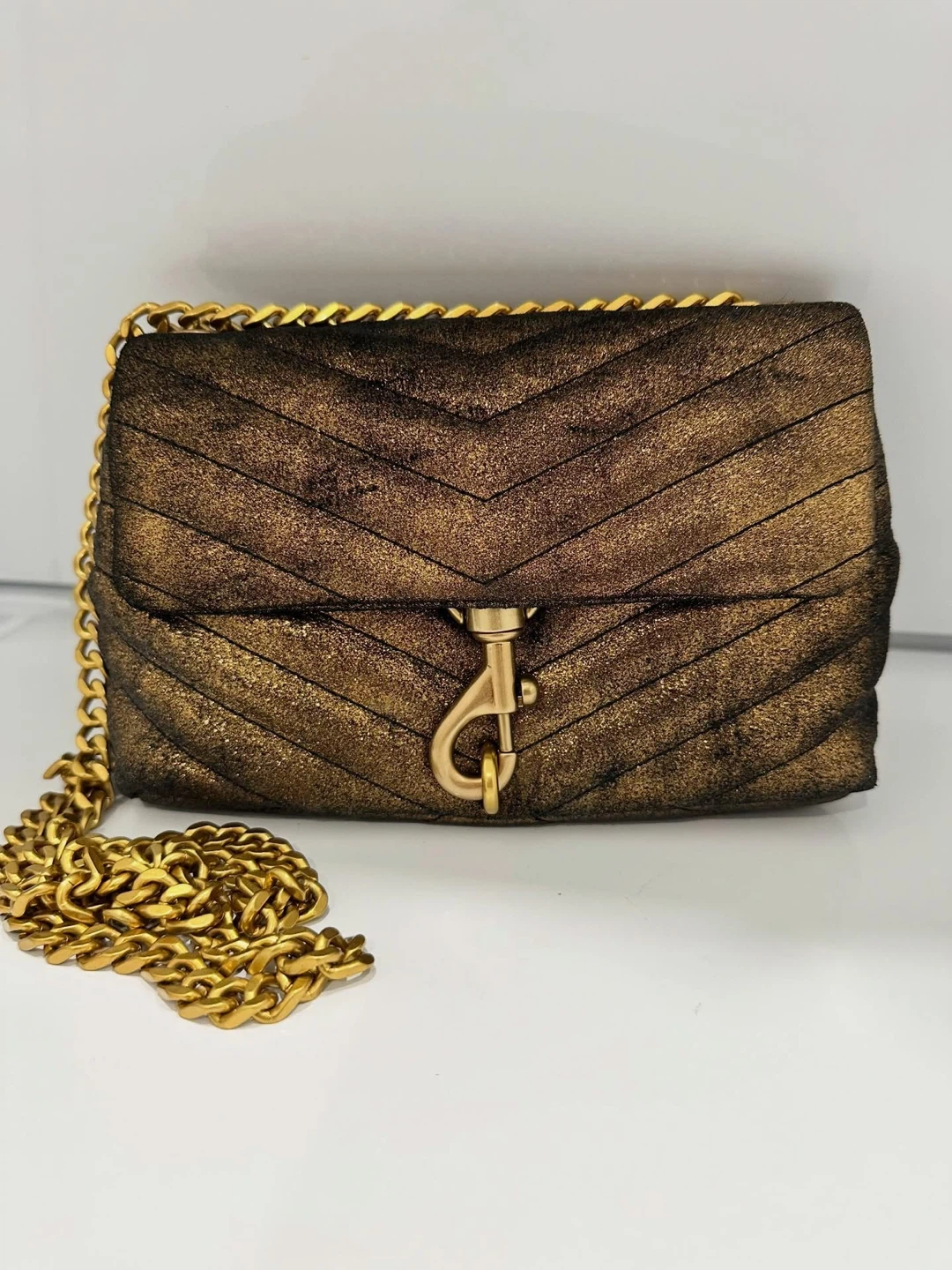 Rebecca Minkoff Edie Date Night Gold Crossbody - photo 2
