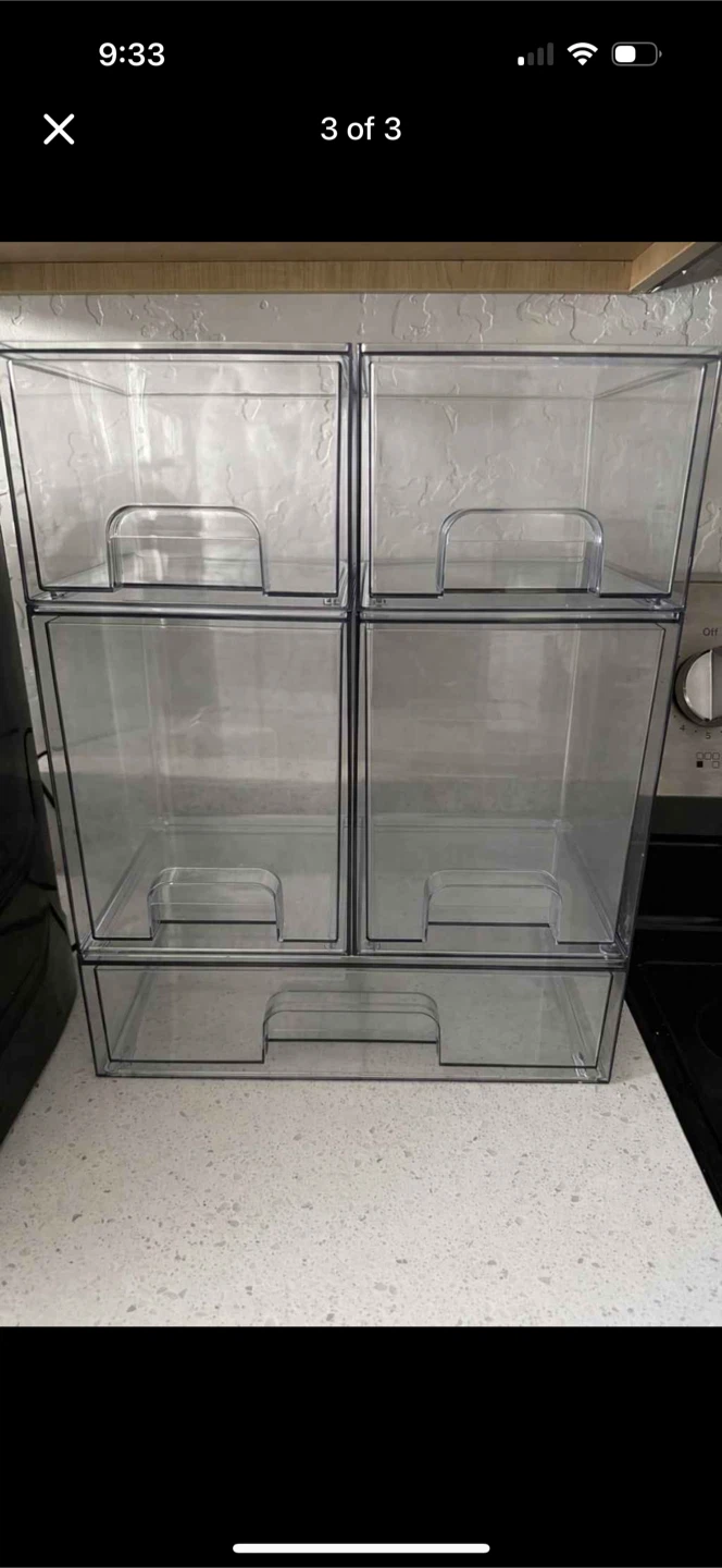 1 Clear Stackable Storage Drawer - photo 2