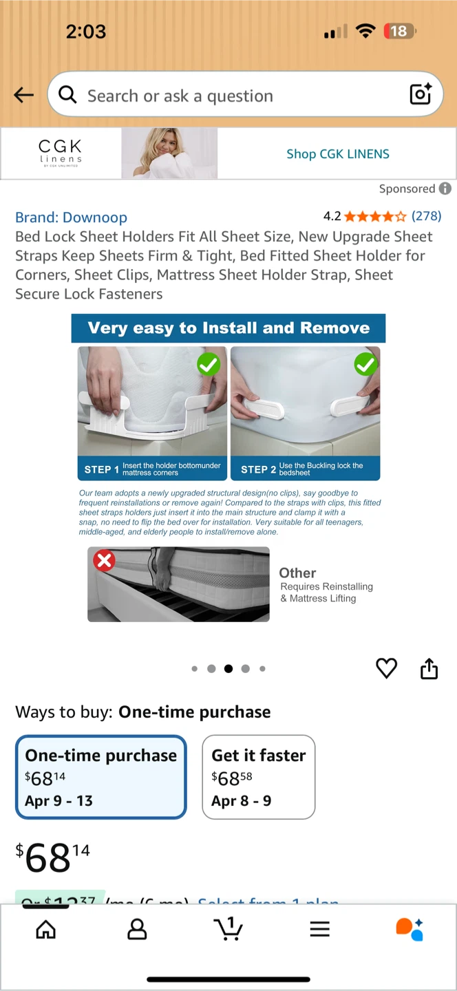 Downoop Bed Sheet Holders Set