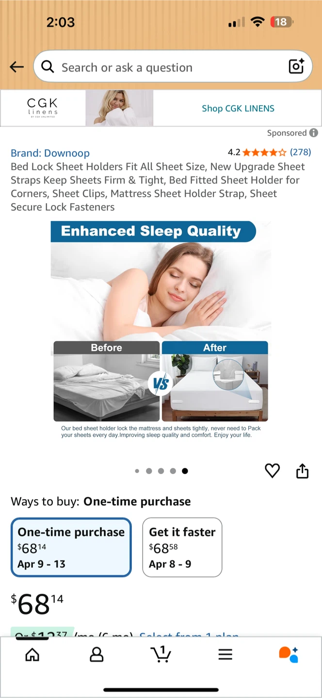 Downoop Bed Sheet Holders Set - photo 3
