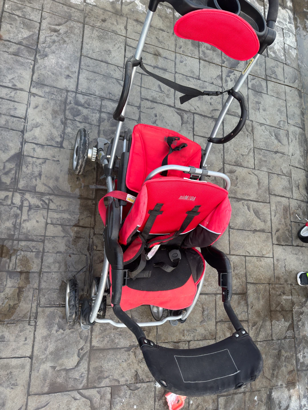 Red Double Stroller - photo 2