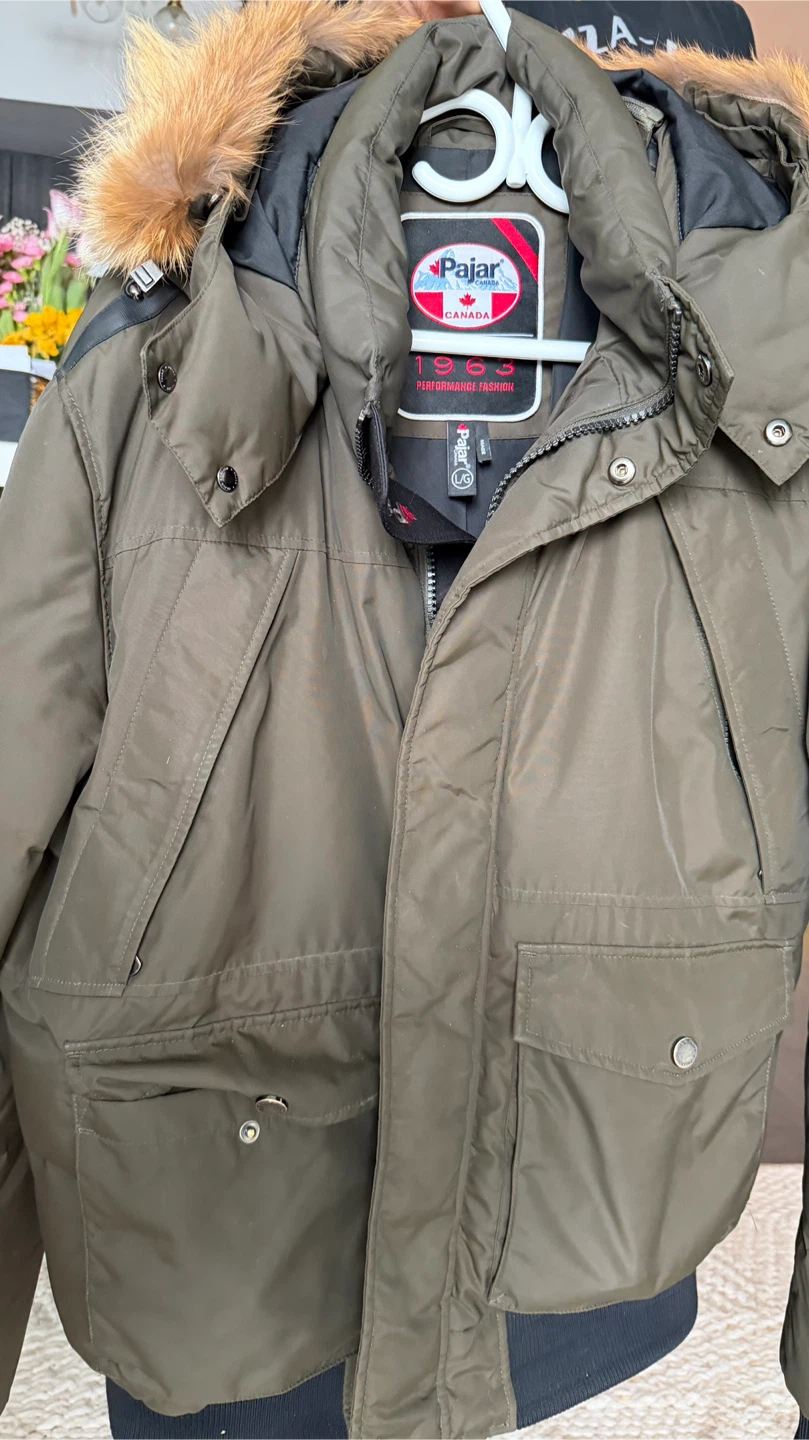 Pajar Canada Bomber Jacket - Olive Green - Size L/G