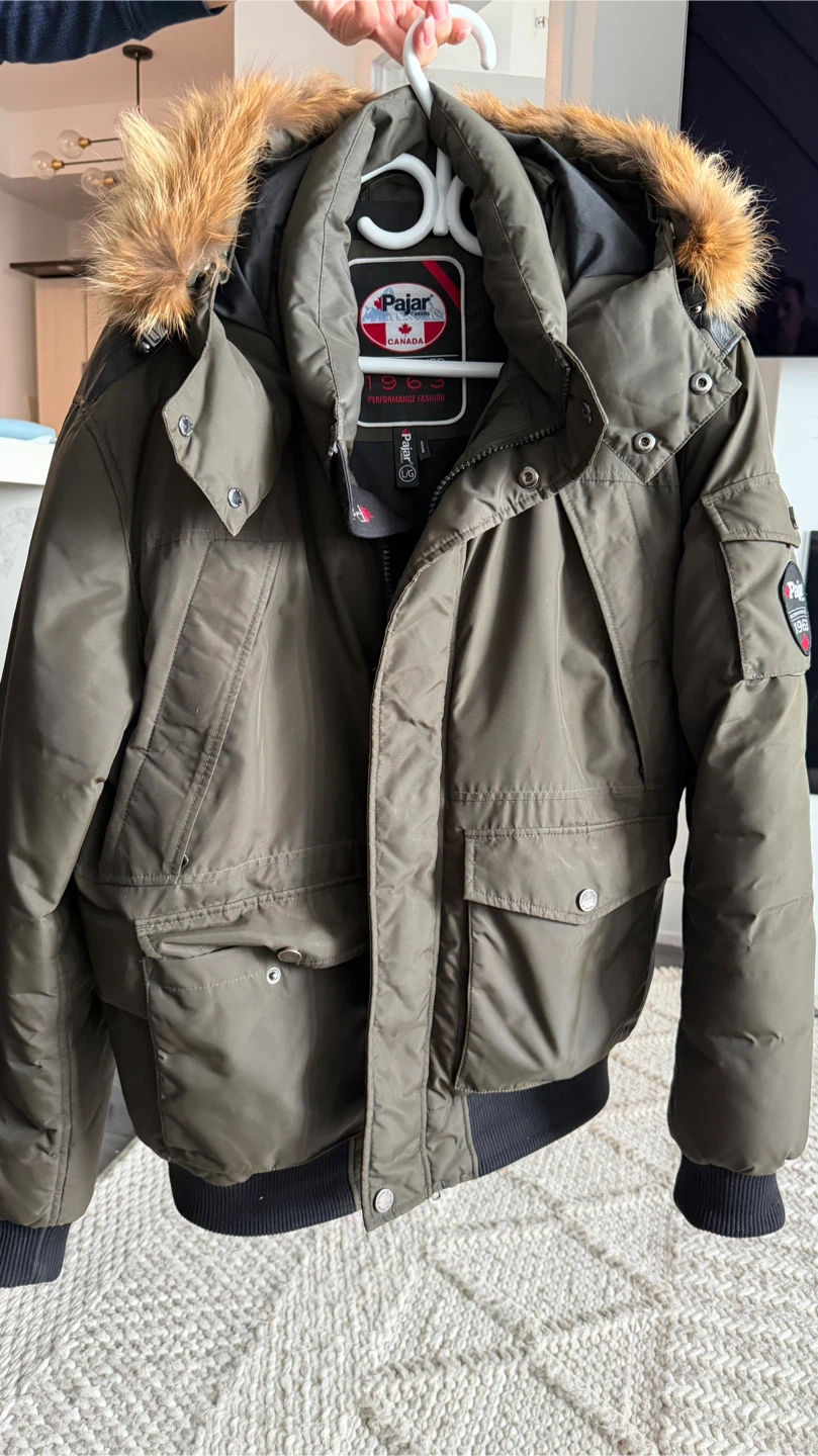Pajar Canada Bomber Jacket - Olive Green - Size L/G - photo 2