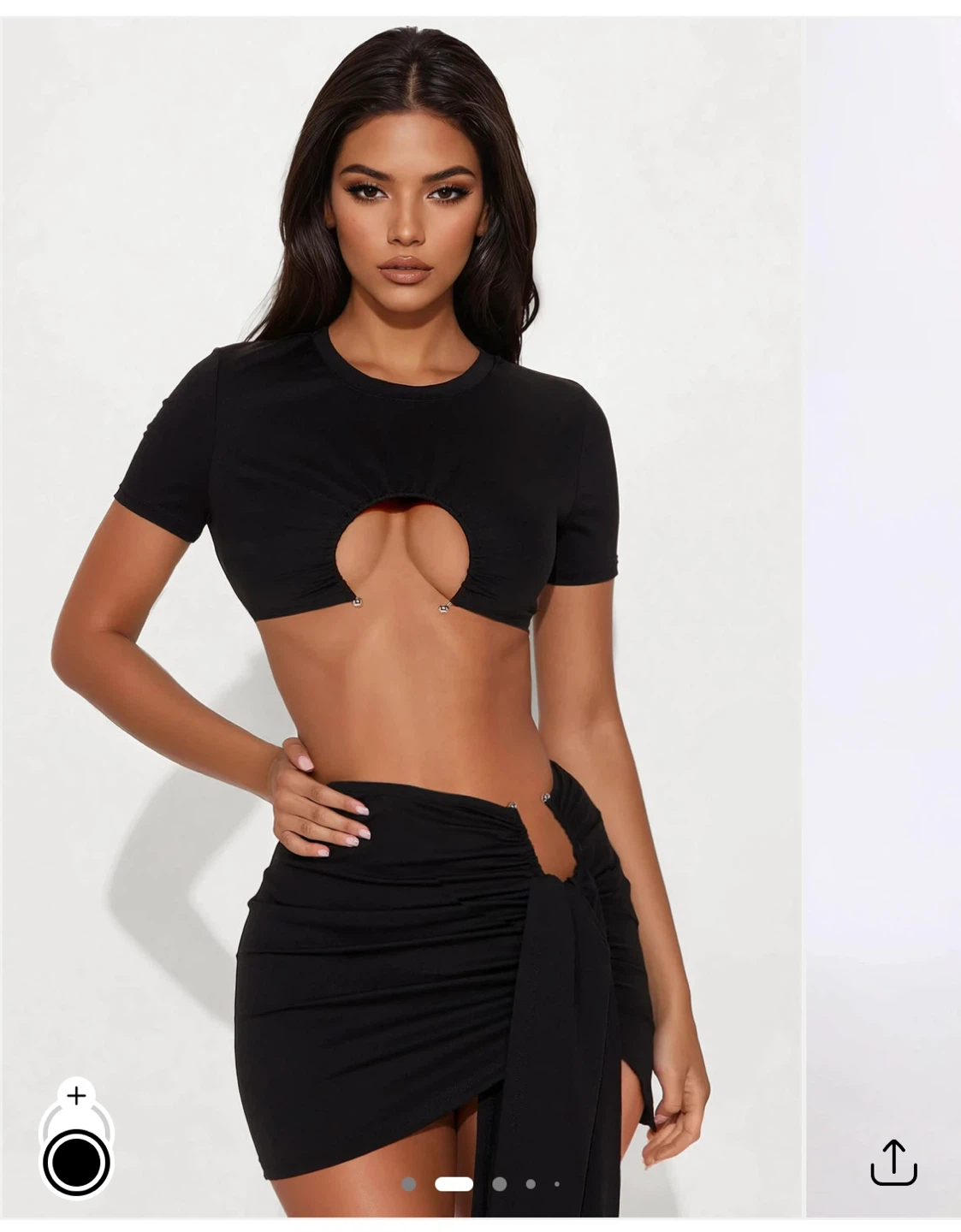 2 piece set. skirt and crop top