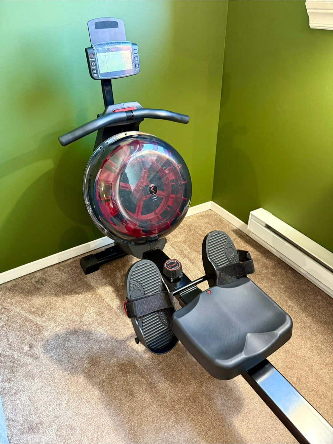 Sunny Health & Fitness Smart Water Rowing Machine