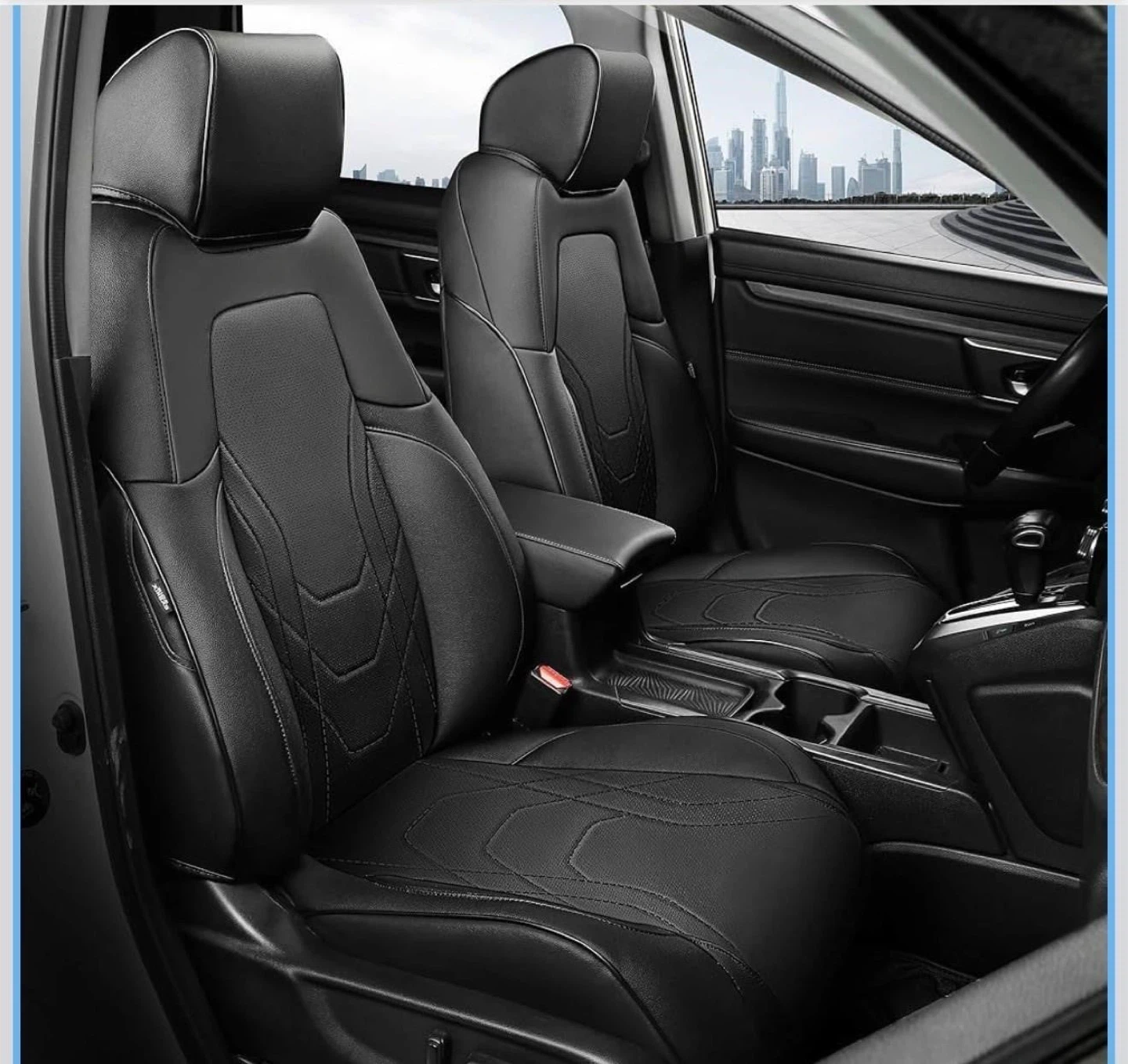 Black Car Seat Covers for Honda CR-V 2017-2022