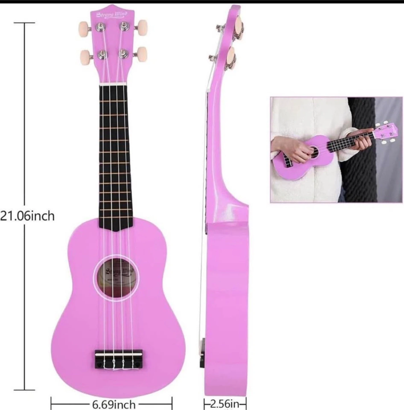 Strong Wind Pink Ukulele