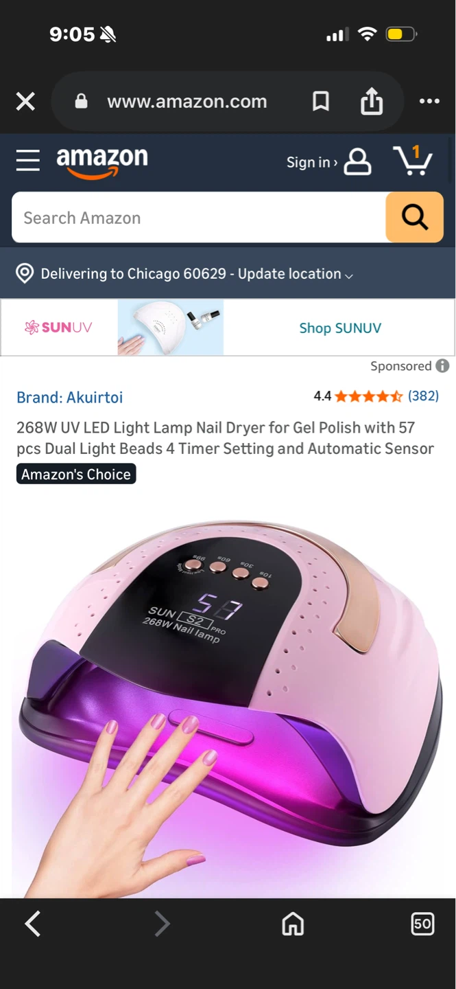 SUN YC-57D 268W UV/LED Nail Lamp Dryer - photo 4
