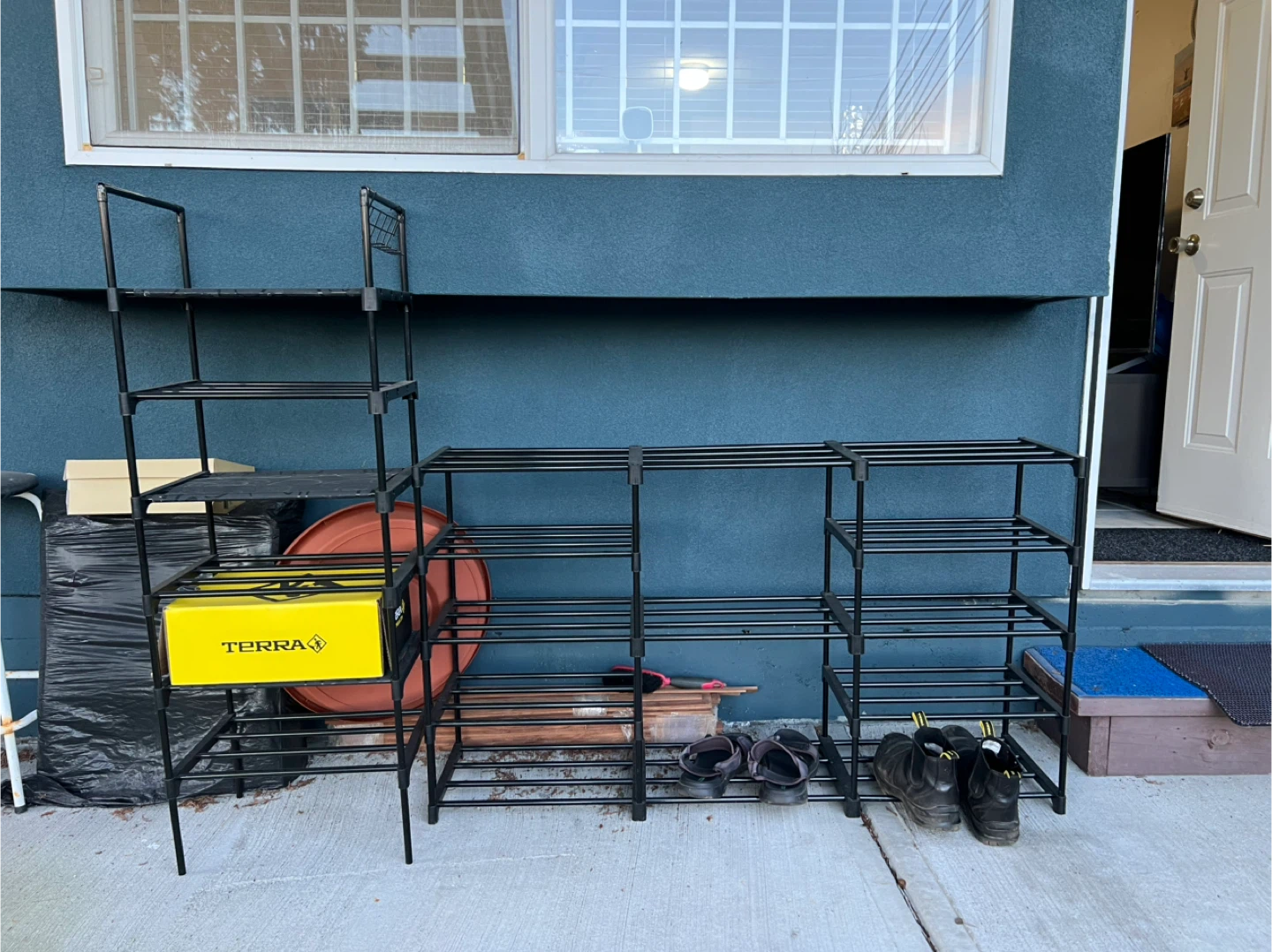 Black 4,5-Tier Shoe Rack Shelf Organizer - photo 2