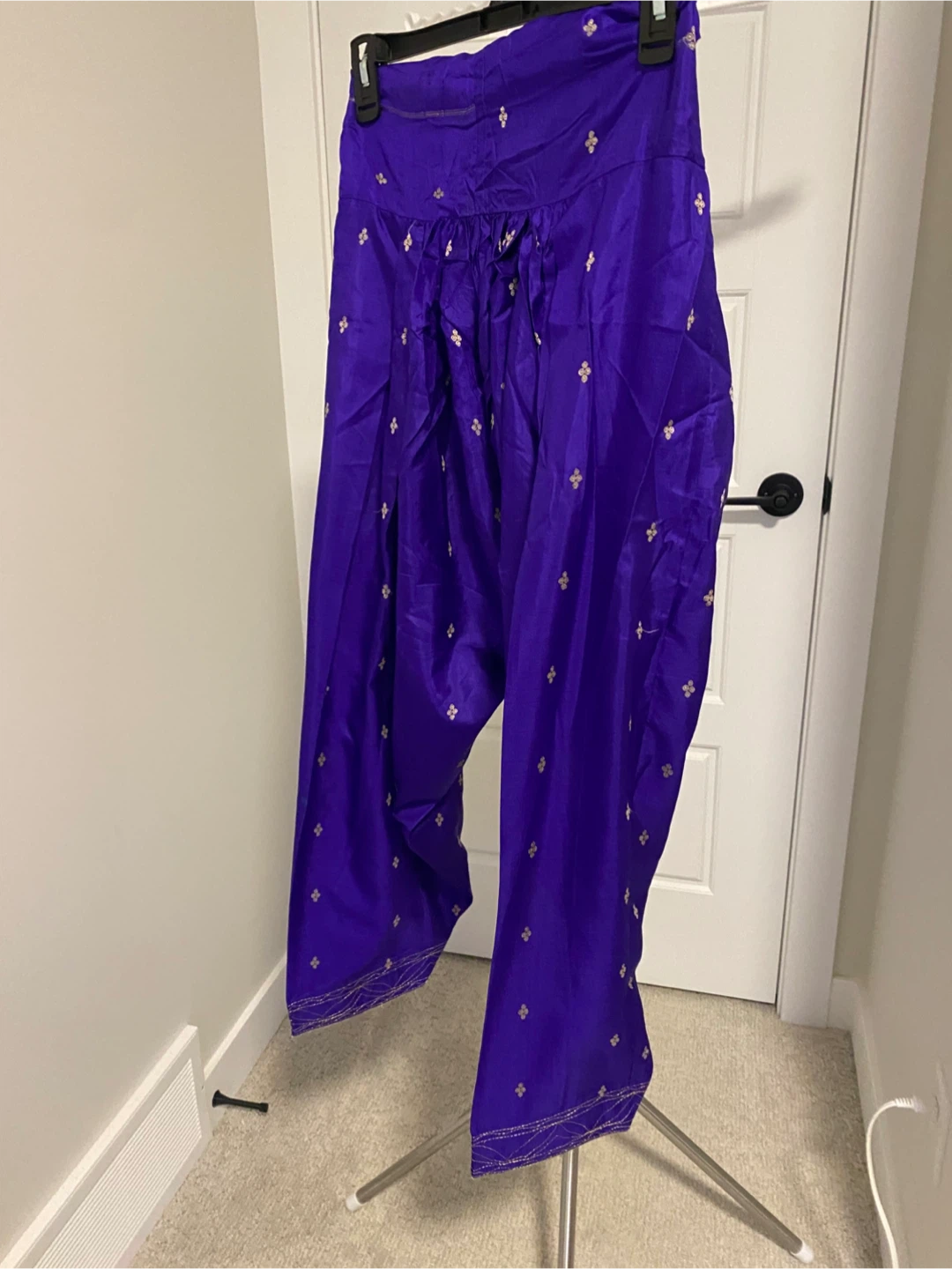 2-piece Purple silk Punjabi Suit - photo 3