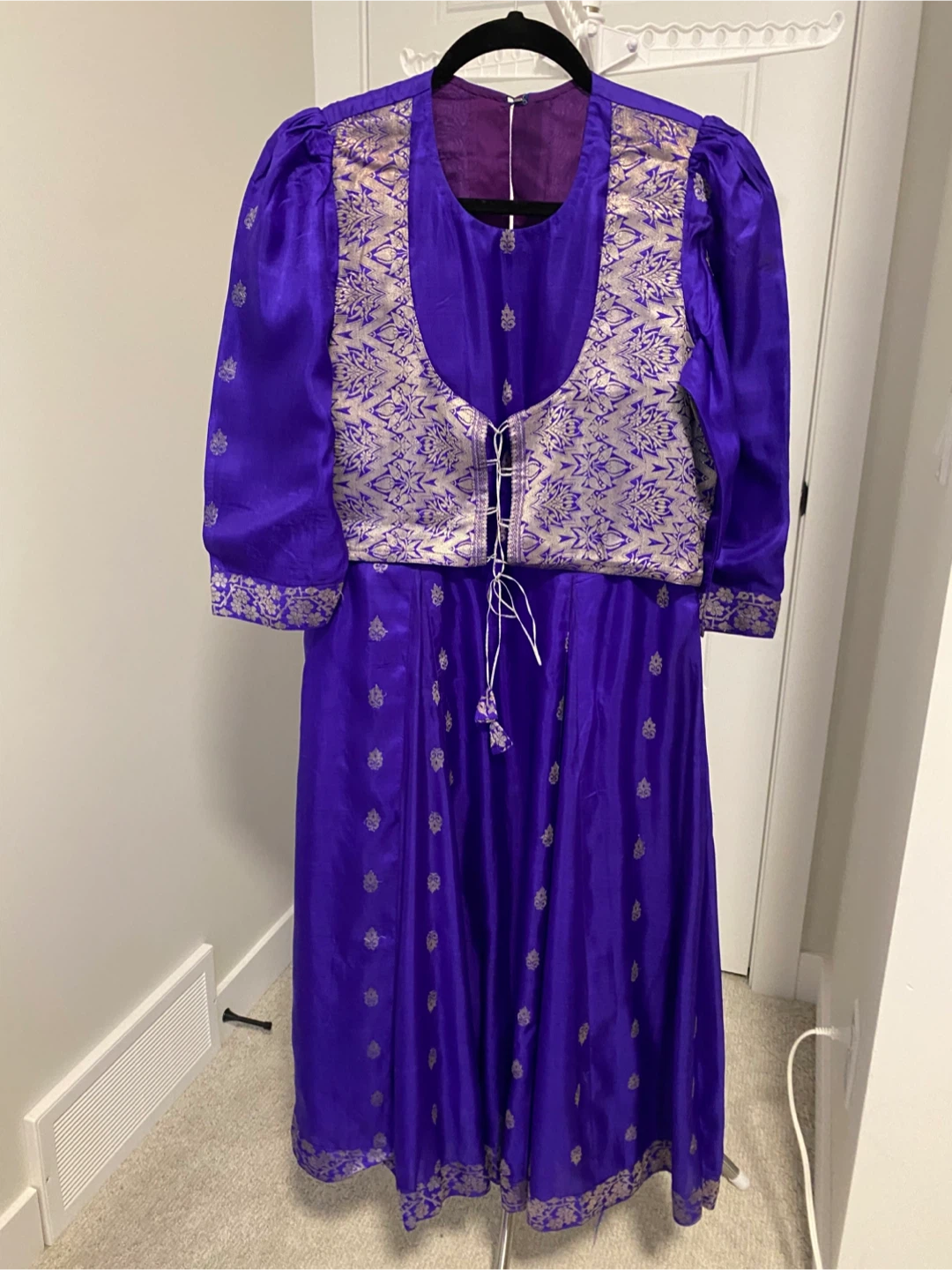 2-piece Purple silk Punjabi Suit
