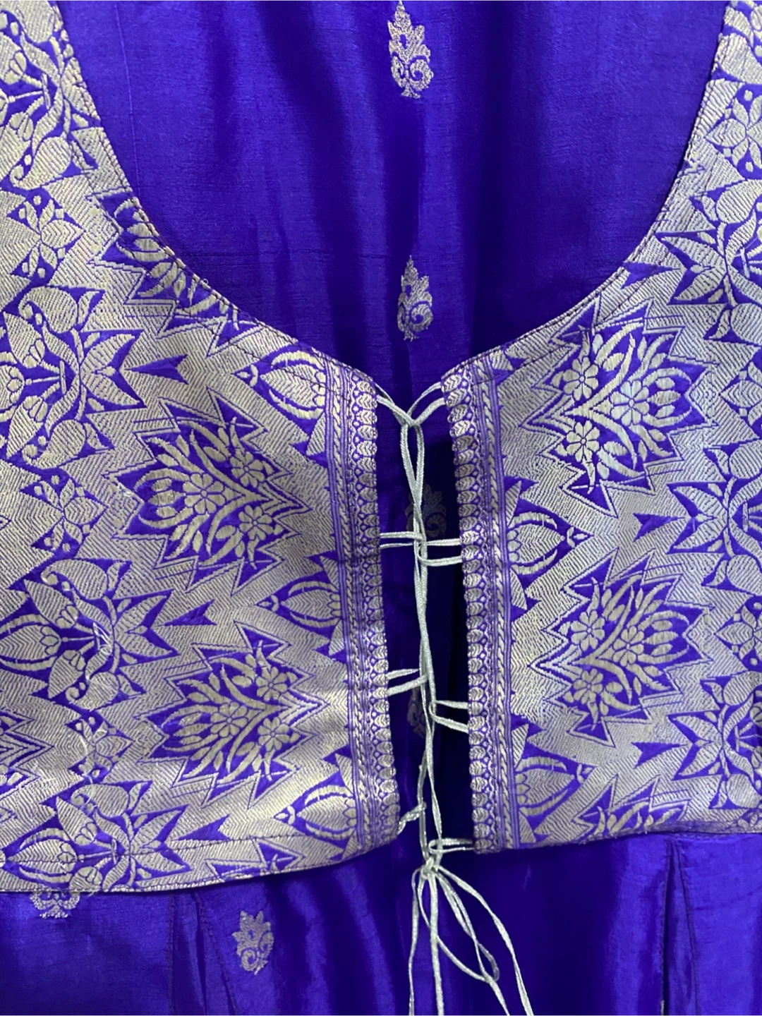 2-piece Purple silk Punjabi Suit - photo 2