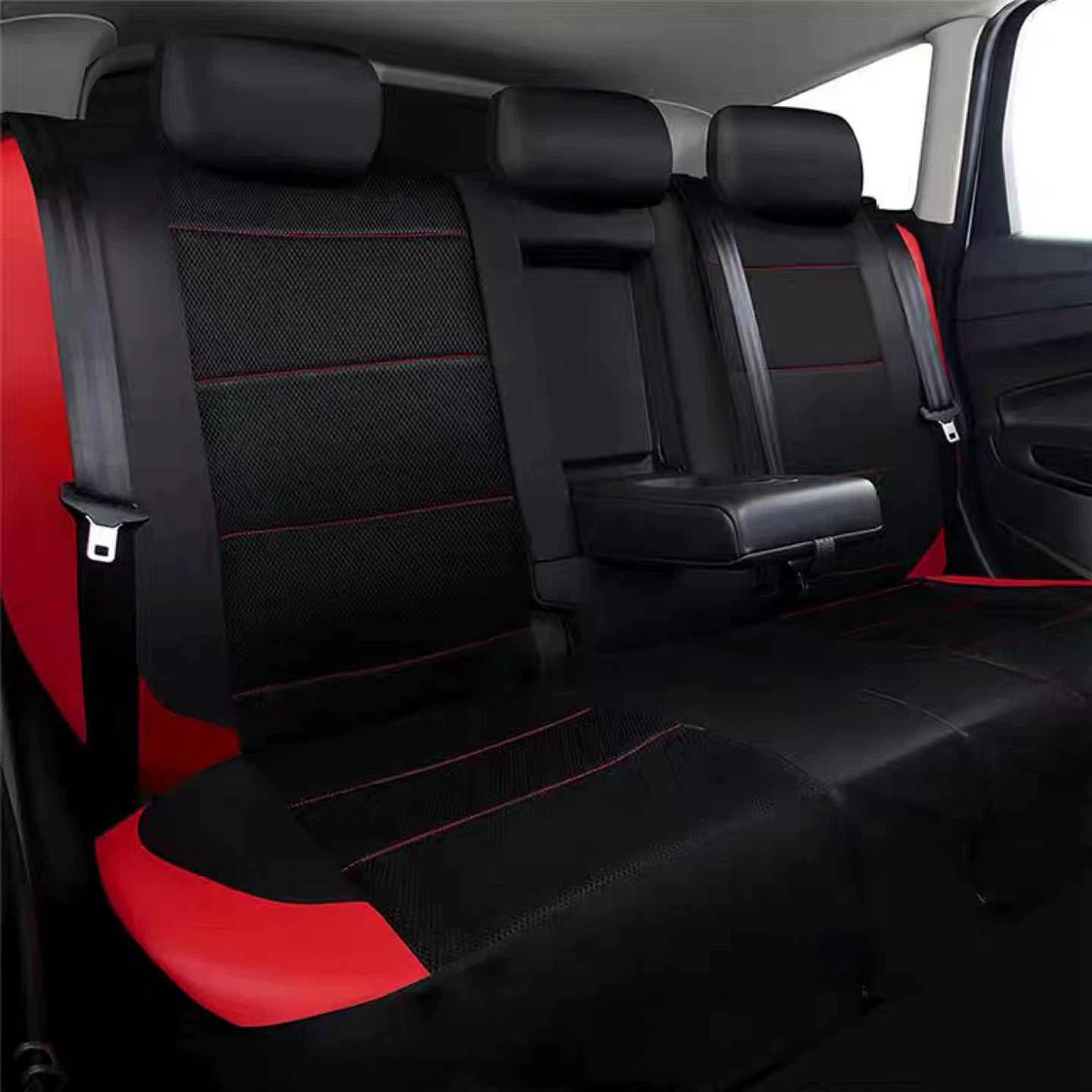 New Black and Red universal Car Seat Covers - photo 5