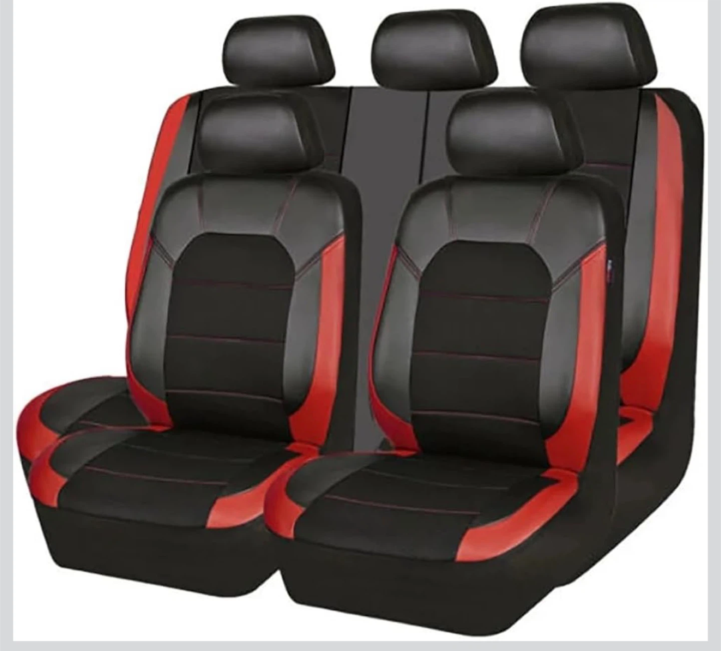 New Black and Red universal Car Seat Covers