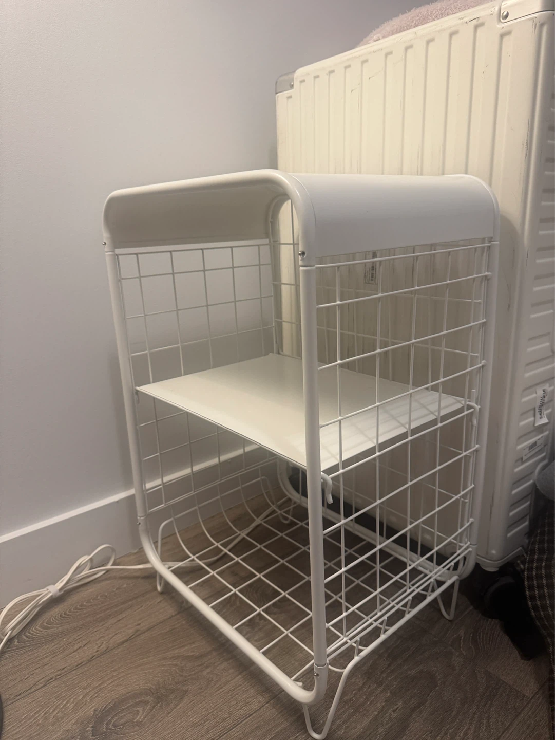 White Wire Side Table