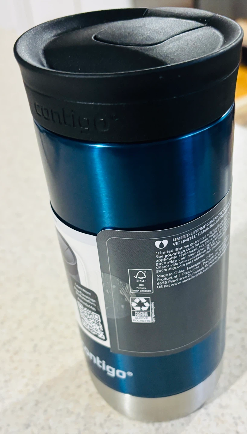 Contigo Metallic Blue Travel Tumbler with Black Lid - photo 3
