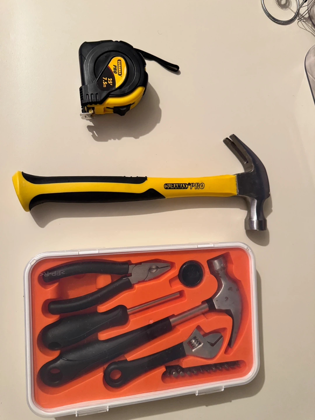 DURAMAX PRO Hammer, IKEA toolkit and Tape Measure Set