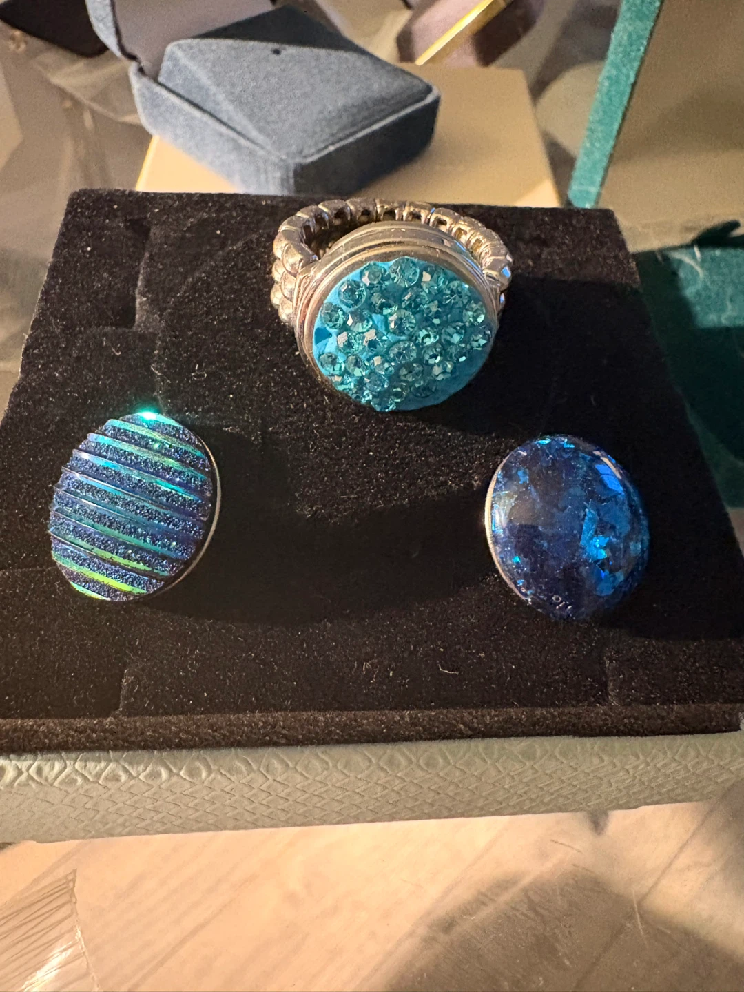 Interchangeable Ring with 3 Bezels