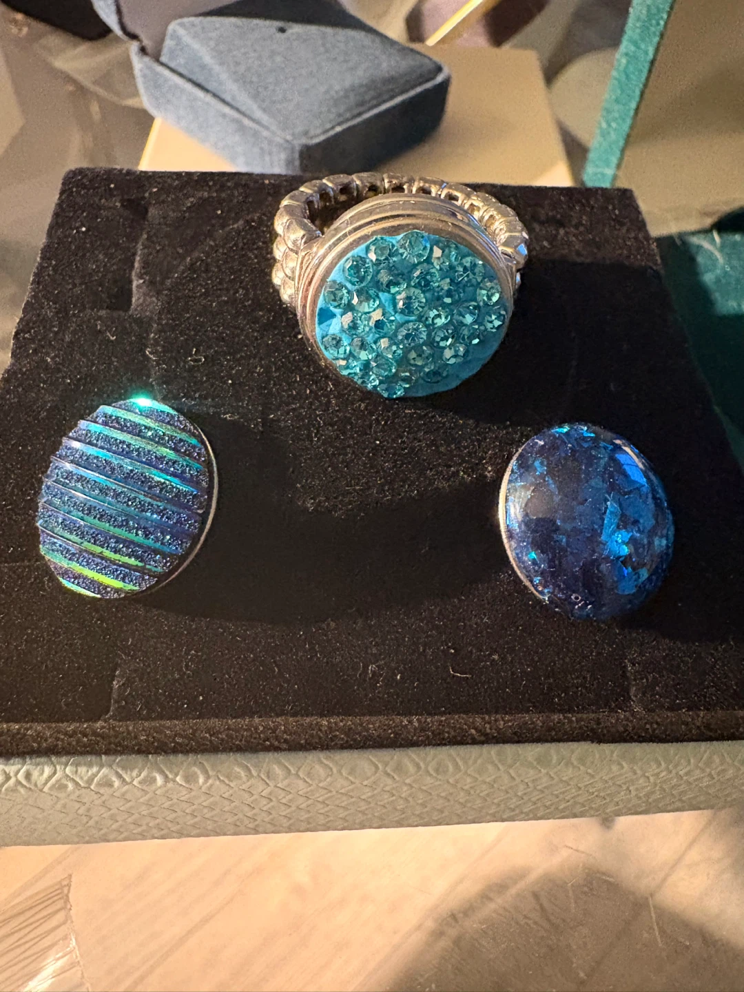 Interchangeable Ring with 3 Bezels - photo 2