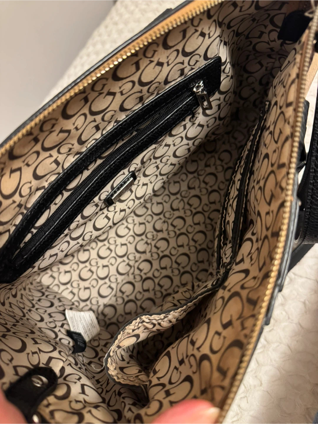 Guess Brown and Tan Satchel Handbag - photo 2