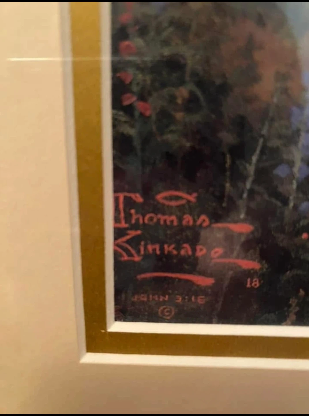 Limited Edition Thomas Kinkade "Hometown Lake" - photo 3