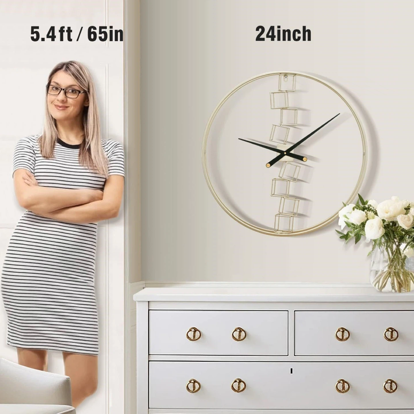 Large Modern Wall Clock - 24 Inch Diameter - photo 4
