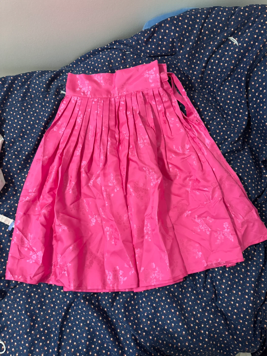 Pink Floral Hanbok Dress - photo 3