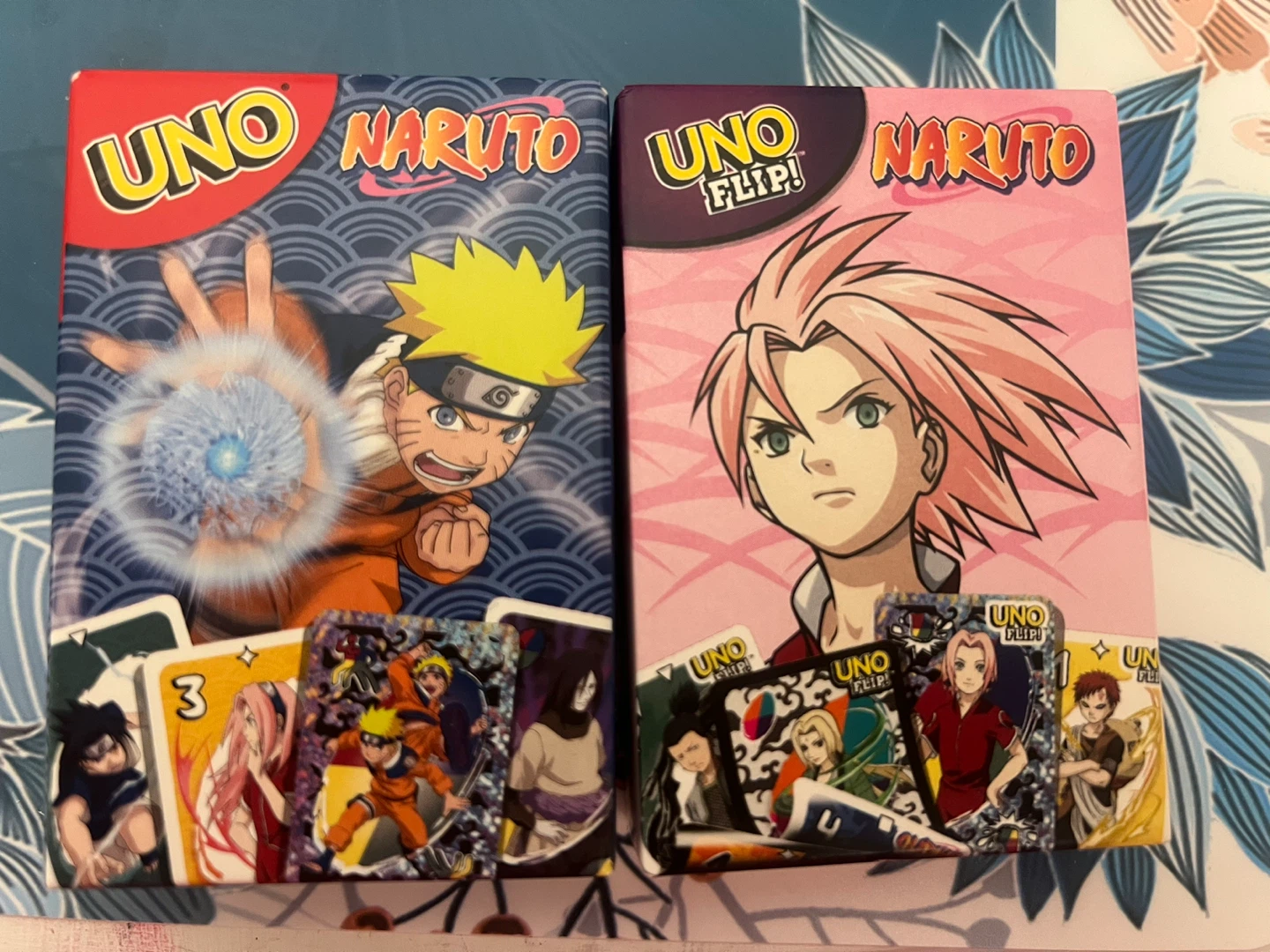 UNO & UNO Flip! Naruto Game Bundle