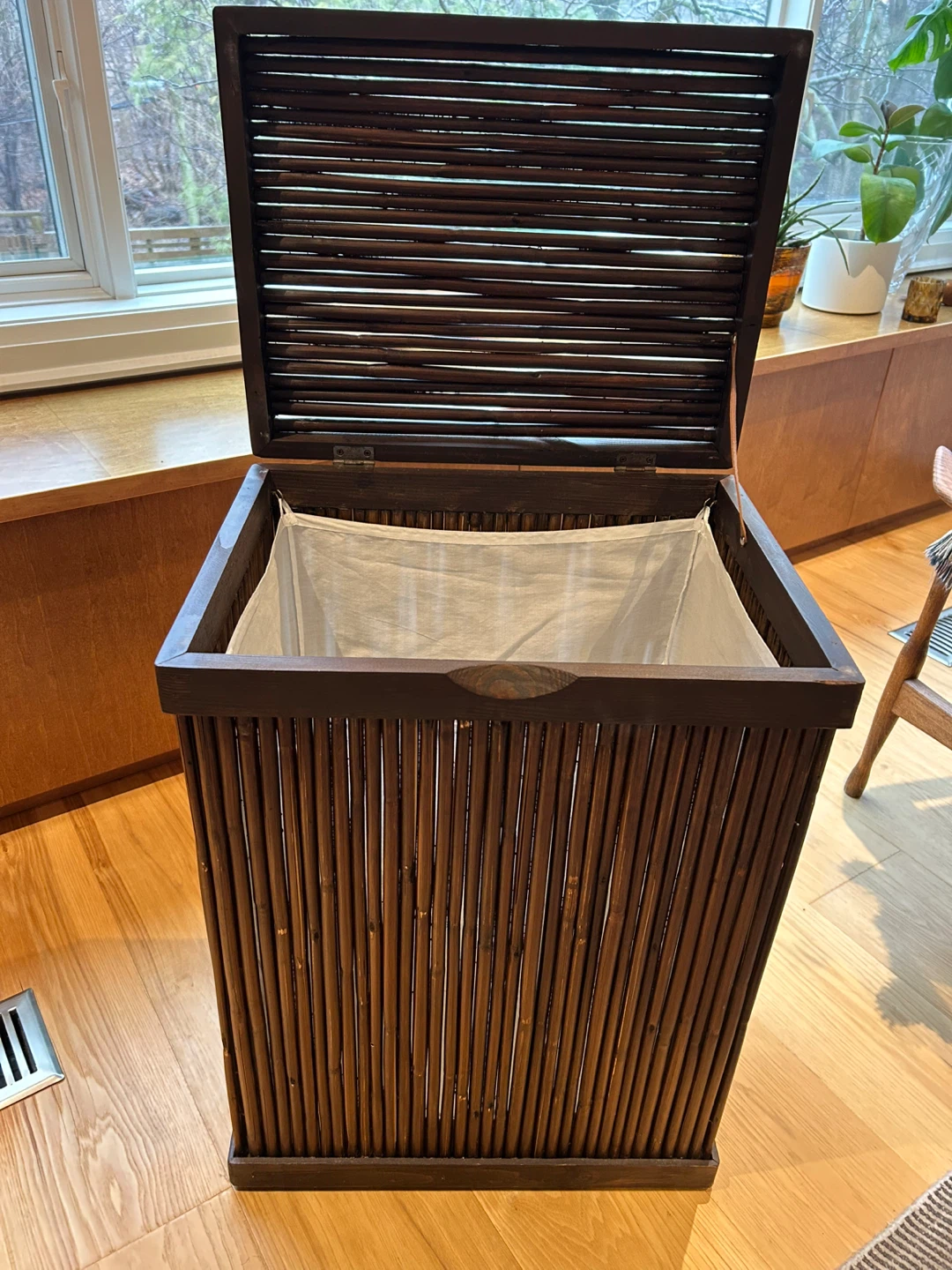 Dark Bamboo Storage Container