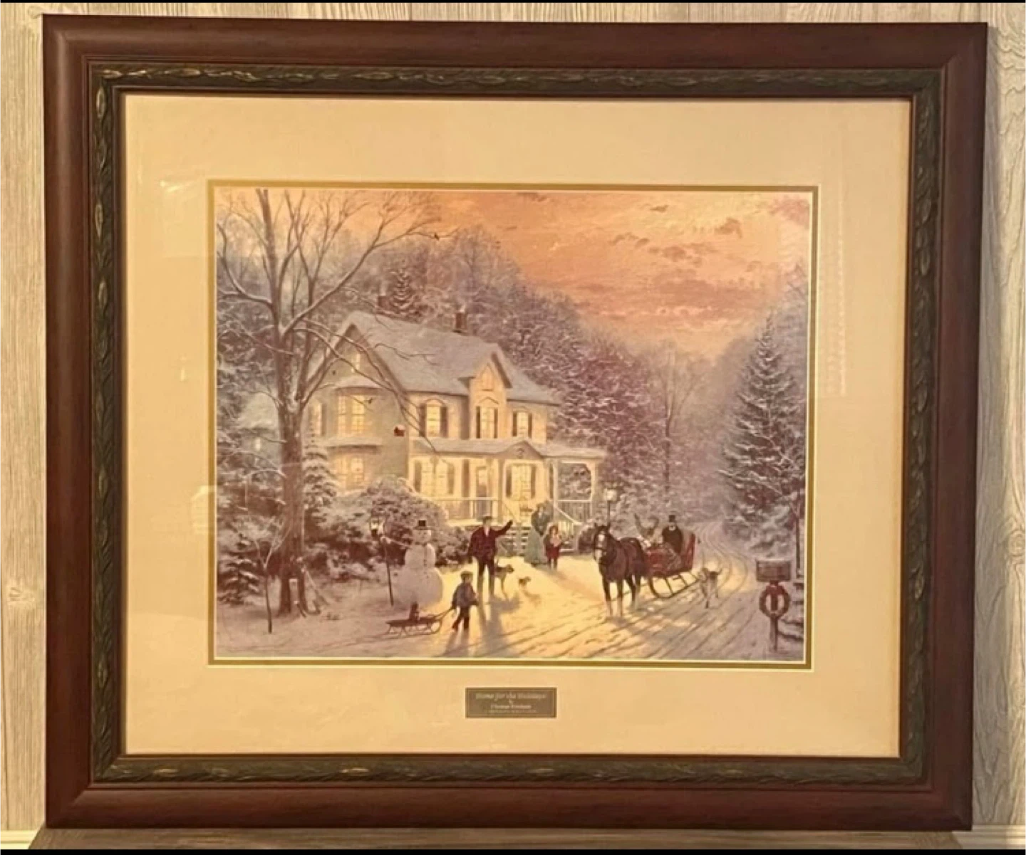 Limited Edition Thomas Kinkade "Home for the Holidays" - photo 2