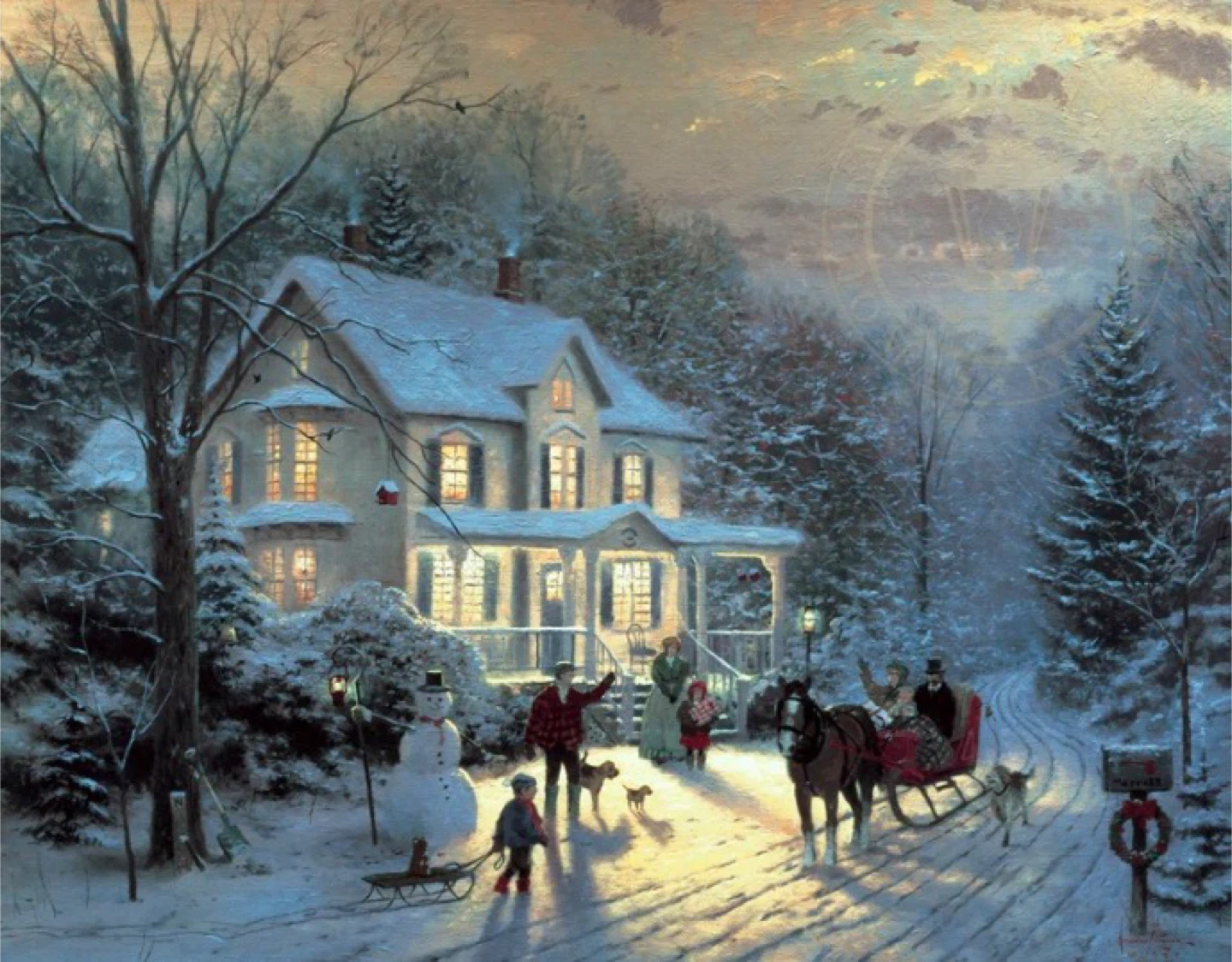 Limited Edition Thomas Kinkade "Home for the Holidays"