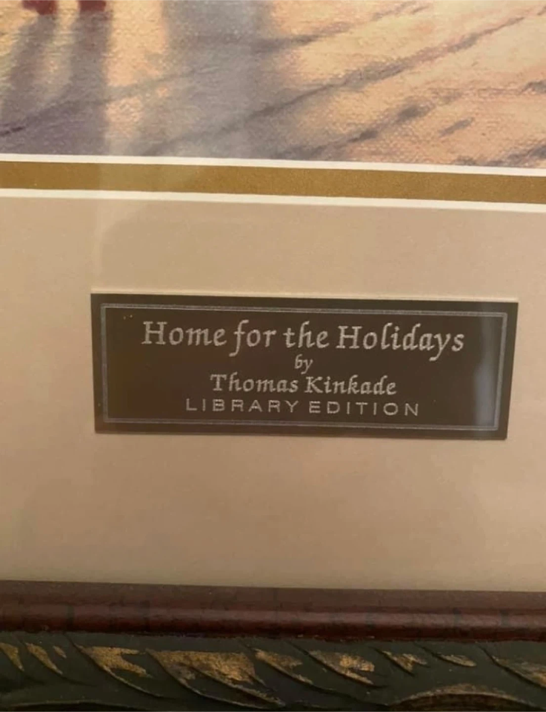Limited Edition Thomas Kinkade "Home for the Holidays" - photo 4