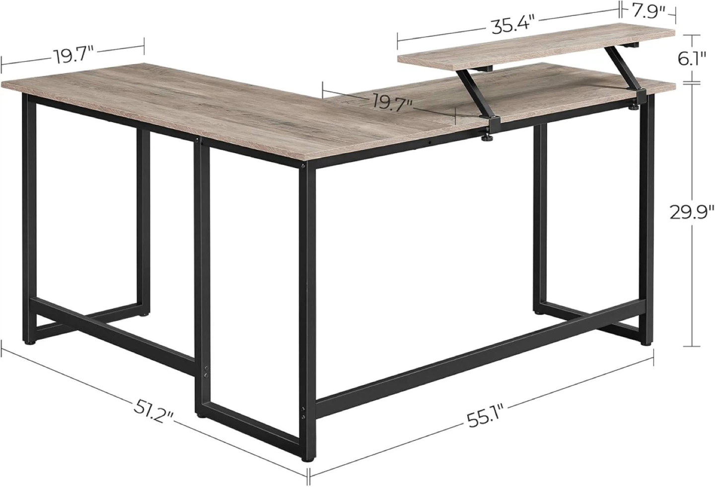 L-Shaped Computer Desk - photo 4
