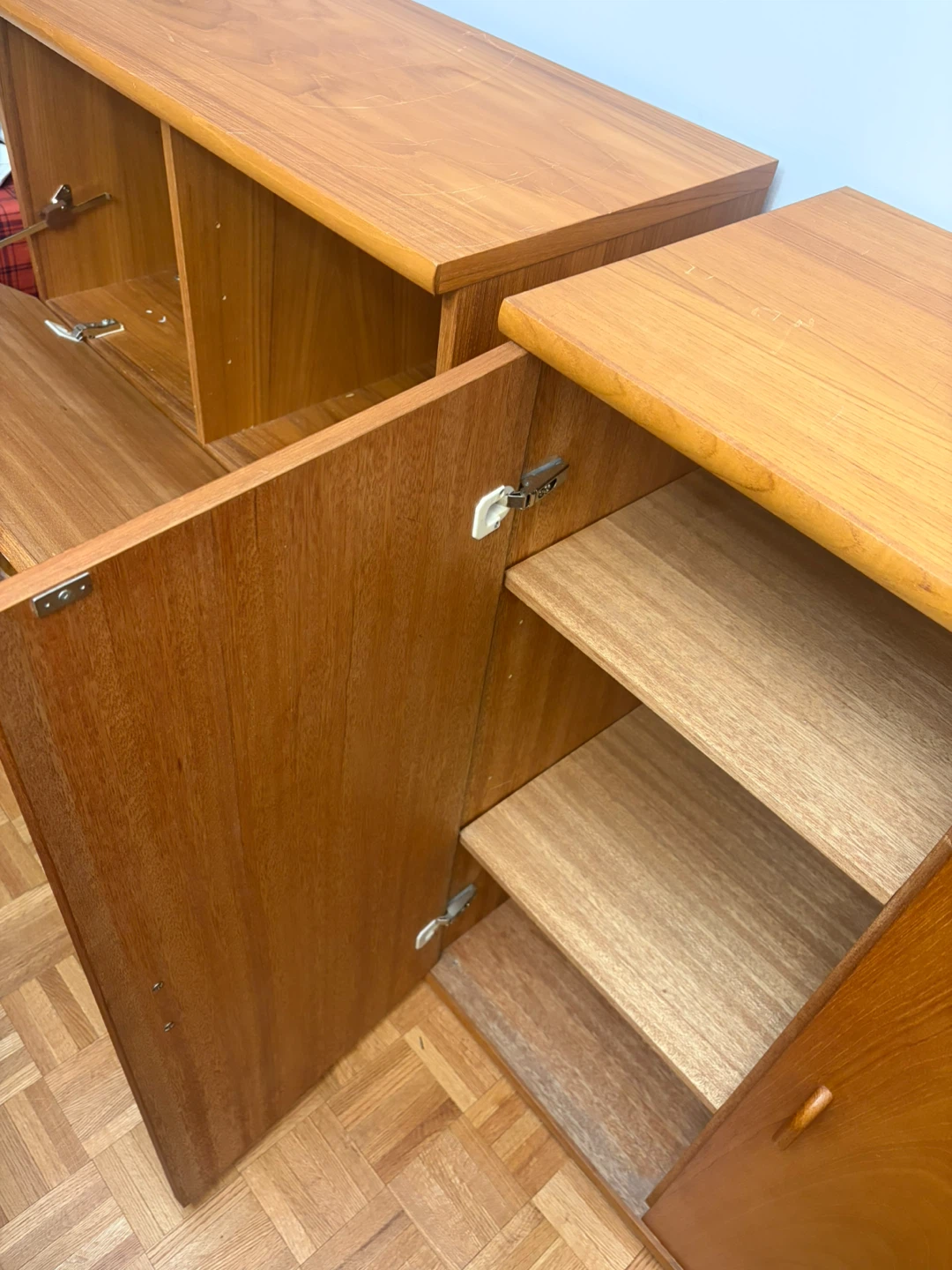 2 Stackable wood cabinets - photo 2